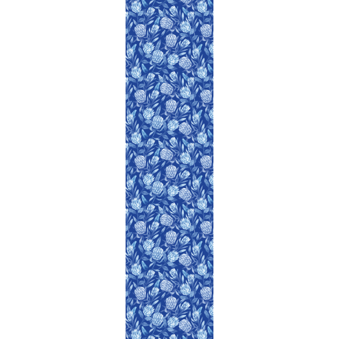 Blue Protea Floral - Furniture Wrap