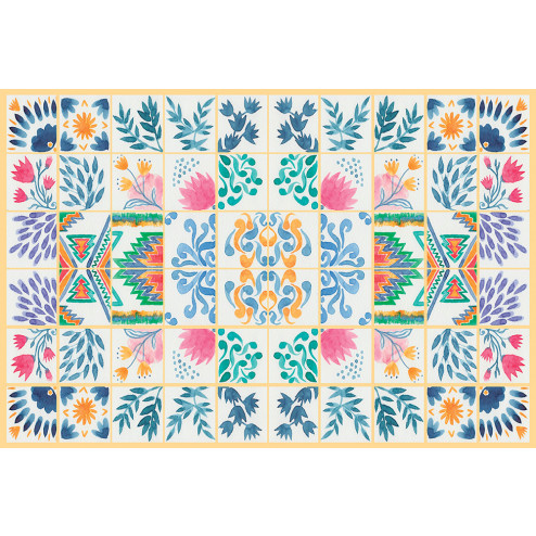 Oriental Watercolor Decal