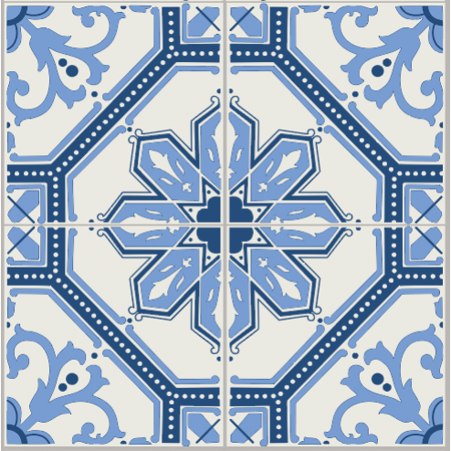 Blue Mosaic Pattern - Sample Kit