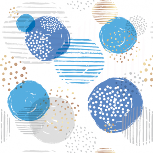 Circles Pattern - Sample Kit-Blue