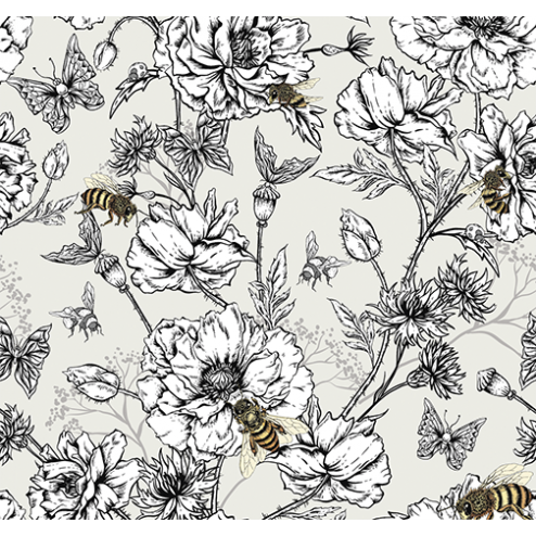 Honeybee Floral Pattern - Sample Kit
