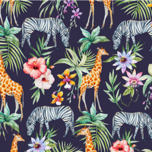 Tropical Watercolor Pattern - Sample Kit