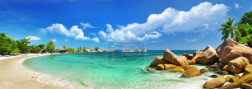 Tropical paradise - Seychelles islands, Panoramic View