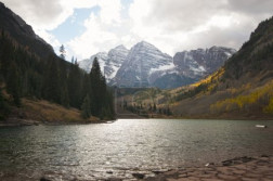 Maroon Bells and Maroon Lake in Aspen Colorado