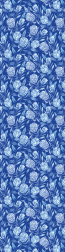 Blue Protea Floral - Furniture Wrap