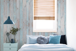 Bluewash Wood Wall Pattern