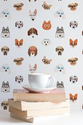 Dogs With Glasses Pattern