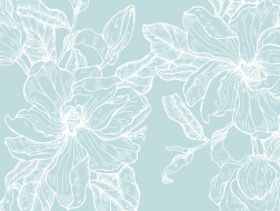 Teal Magnolia Outline - Sample Kit