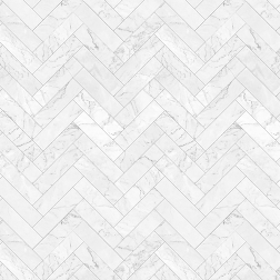 Herringbone White Marble Tile Pattern - Sample Kit