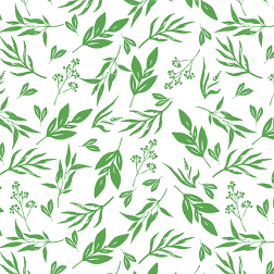 Leaves and Stems Pattern - Sample Kit-Green