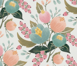 Peach Floral Pattern - Sample Kit