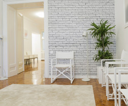 White Rustic Brick Pattern