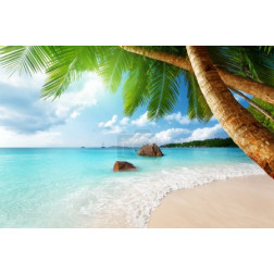 Anse Lazio beach on Praslin island in Seychelles