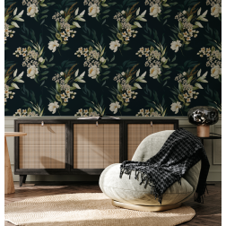 Majestic Dark Floral Pattern