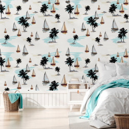 Sail and Palms Pattern