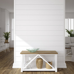 Solid White Shiplap Pattern