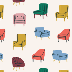 Vintage Chair Pattern - Sample Kit